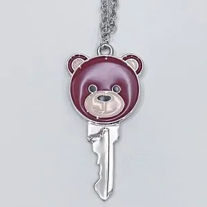 Brown Keychain with a bear-themed pendant Moschino - Vitkac  Moschino Teddy Bear Key Necklace main image 1